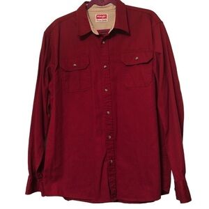 Wrangler long sleeved shirt size L